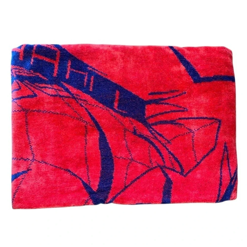 Marvel Spider-Man‎ Beach Towel Kids 34x63 Red New Embroidered Applique Cotton